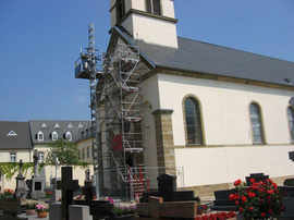 Eglise de Betzdorf : Stabilisation spéciale - 2005